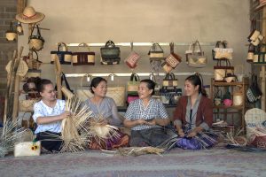 Bamboo Bags shop, champasak Bamboo Bags shop, champasak